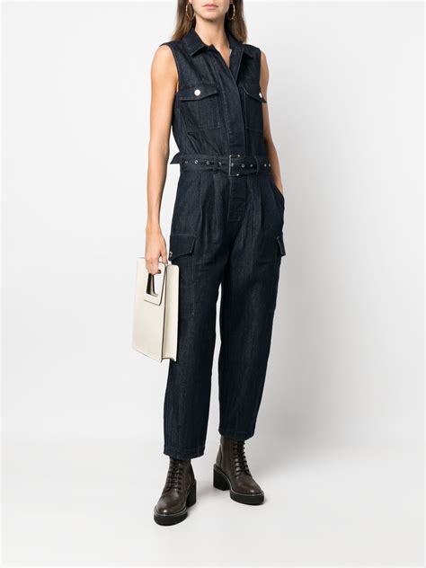 michael kors collection jumpsuit|michael kors sleeveless belted jumpsuit.